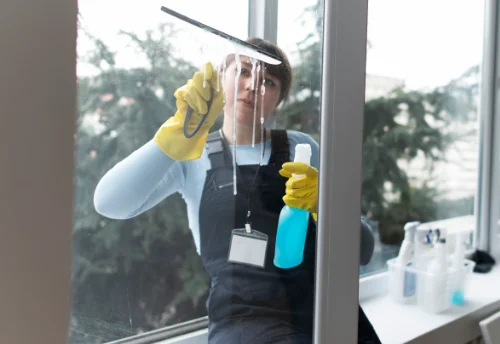 Nettoyage de vitres intérieures et extérieures à Villemain